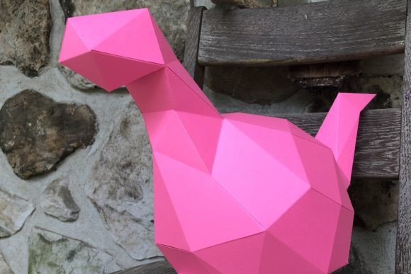 Chubby Dino Paper Sculpture: A Playful Craft