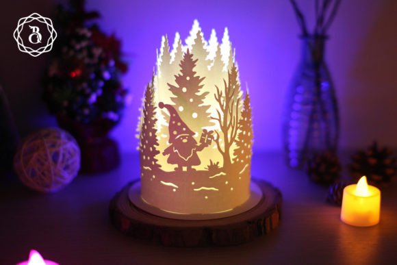 Crafting Paper Lanterns Christmas Gnomes for Holiday Decor