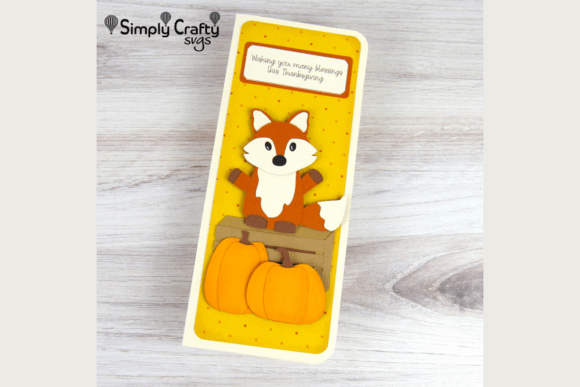 Crafting the Perfect Slimline Card with the Fall Blessings Fox SVG
