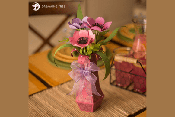 Crafting Timeless Elegance: A Guide to the Anemone Flower with Vase SVG