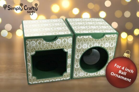 Elevate Your Holiday Gifting with the 4 Inch Round Ball Ornament Box SVG