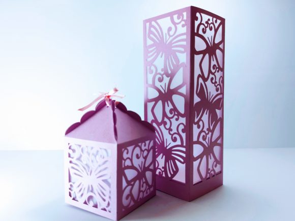 Elevating Celebrations with Handcrafted Butterfly Lantern and Box Decor