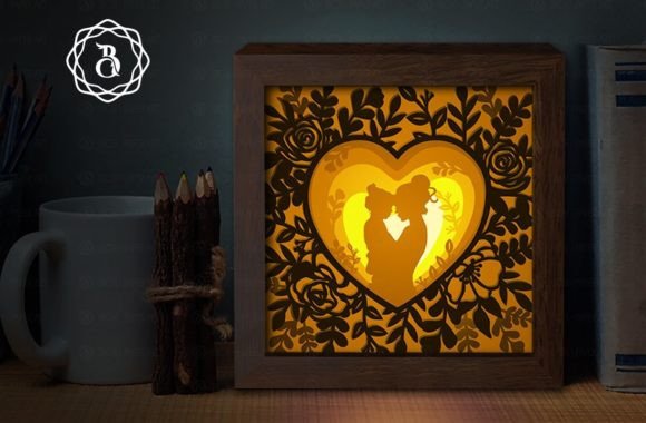 Mom and Baby Shadow Box: A Layered Paper Art Guide