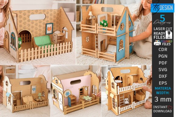 Revolutionizing Miniature Craft: The Strategic Value of the Portable Doll Houses Laser Cut Bundle